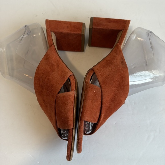 Madewell Suede Mules in Rust - Picture 6 of 13